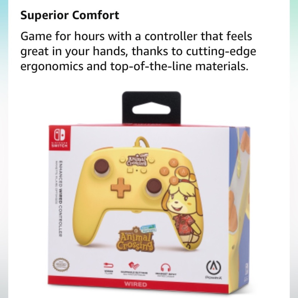 ‼️CLEARANCE‼️ PowerA Enhanced Wired Controller - Animal Crossing: Isabelle - Picture 13 of 14